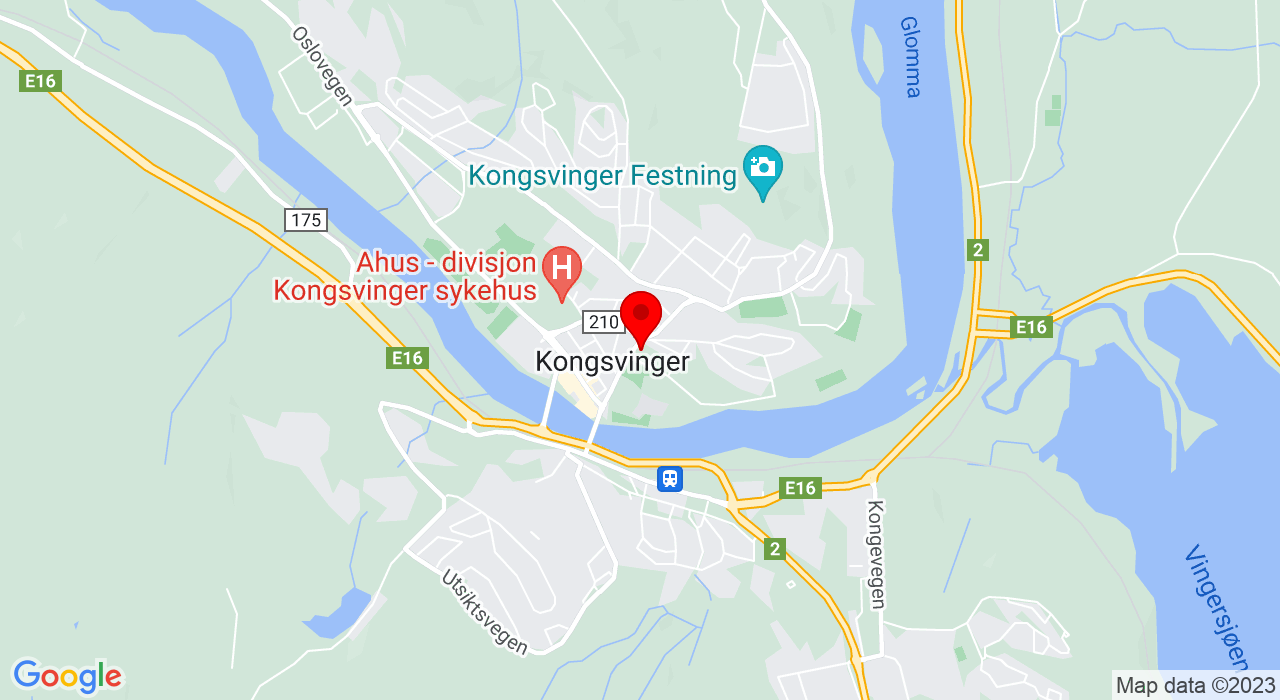 Google Map of https://www.google.com/maps/place/Storgata 40,2212+KONGSVINGER