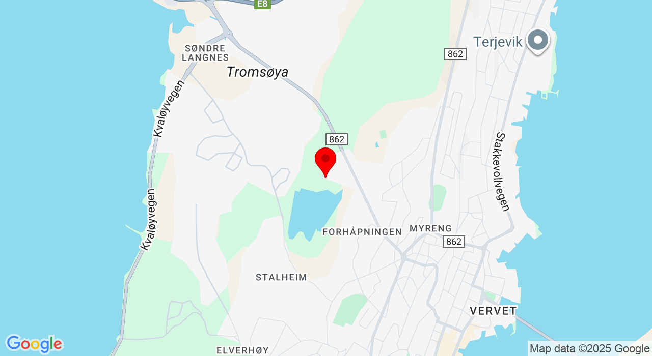 Google Map of https://www.google.com/maps/place/Prestvannvegen 44,9010+Tromsø
