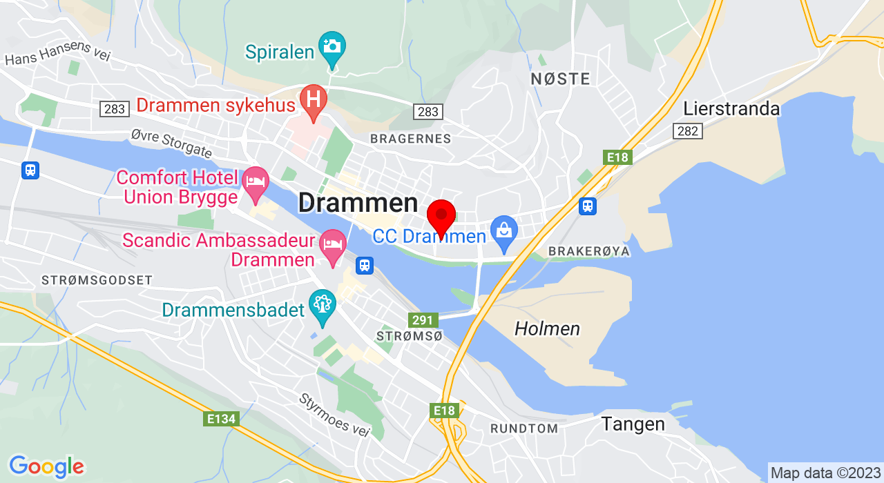 Google Map of https://www.google.com/maps/place/Søren Lemmichsgate 1,Drammen