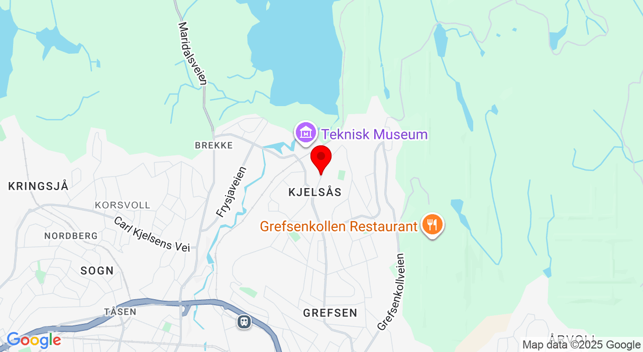 Google Map of https://www.google.com/maps/place/Kjeldsås stasjon,Oslo