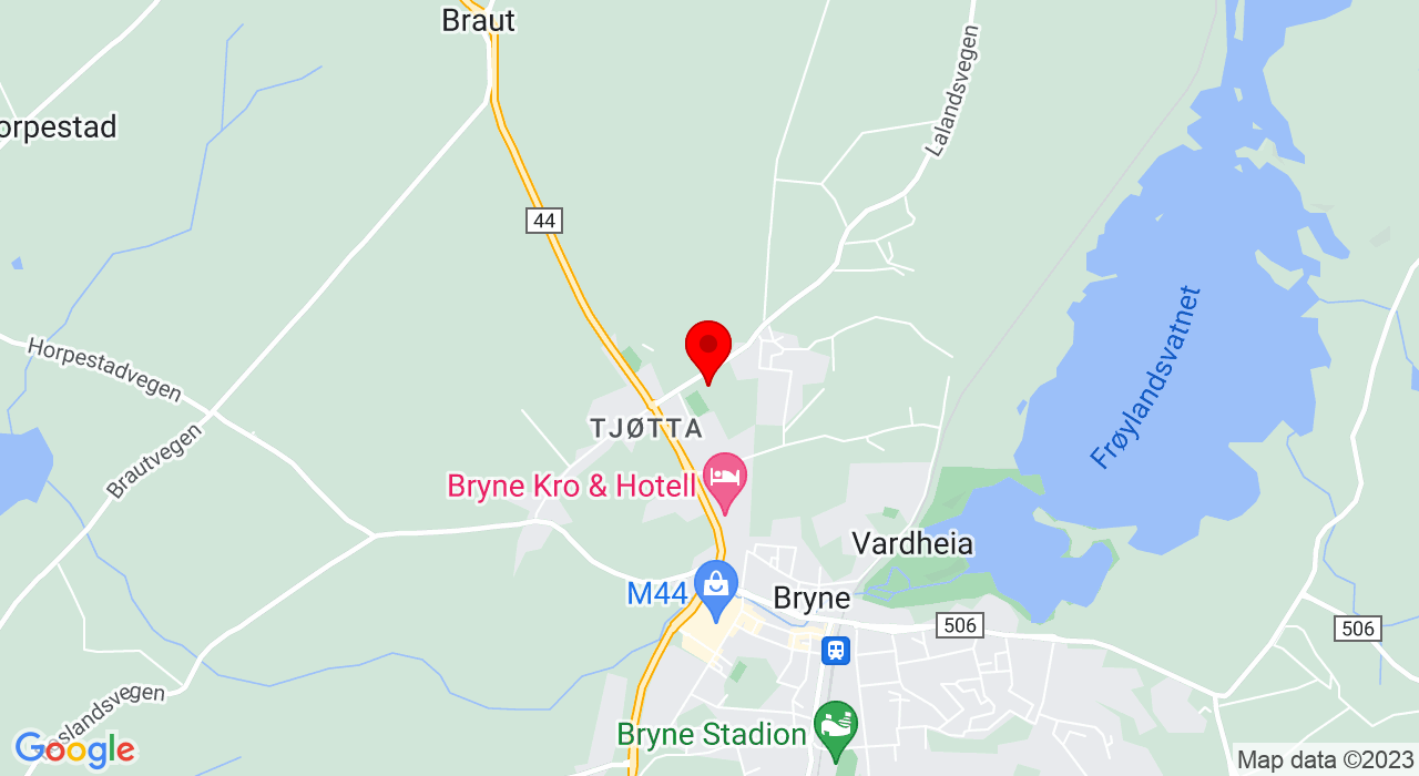 Google Map of https://www.google.com/maps/place/Lalandsvegen 420,4341+BRYNE