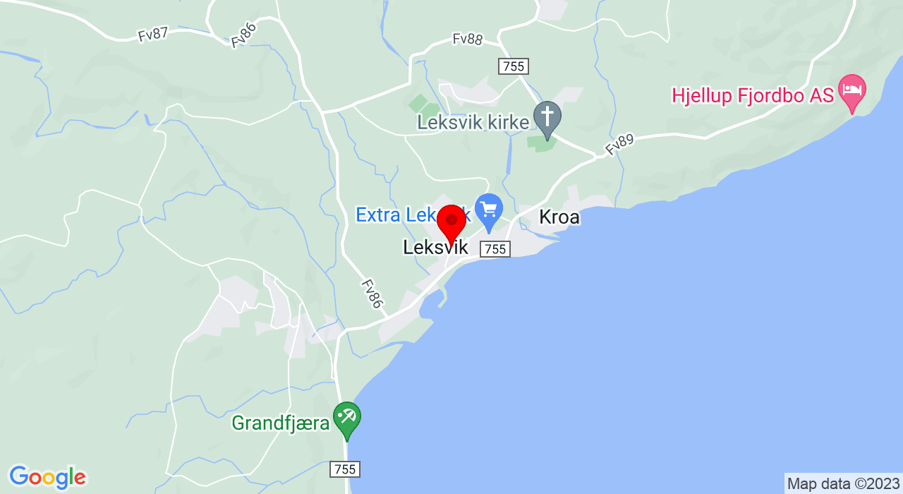 Google Map of https://www.google.com/maps/place/Trøa kunstgress,7120+Leksvik
