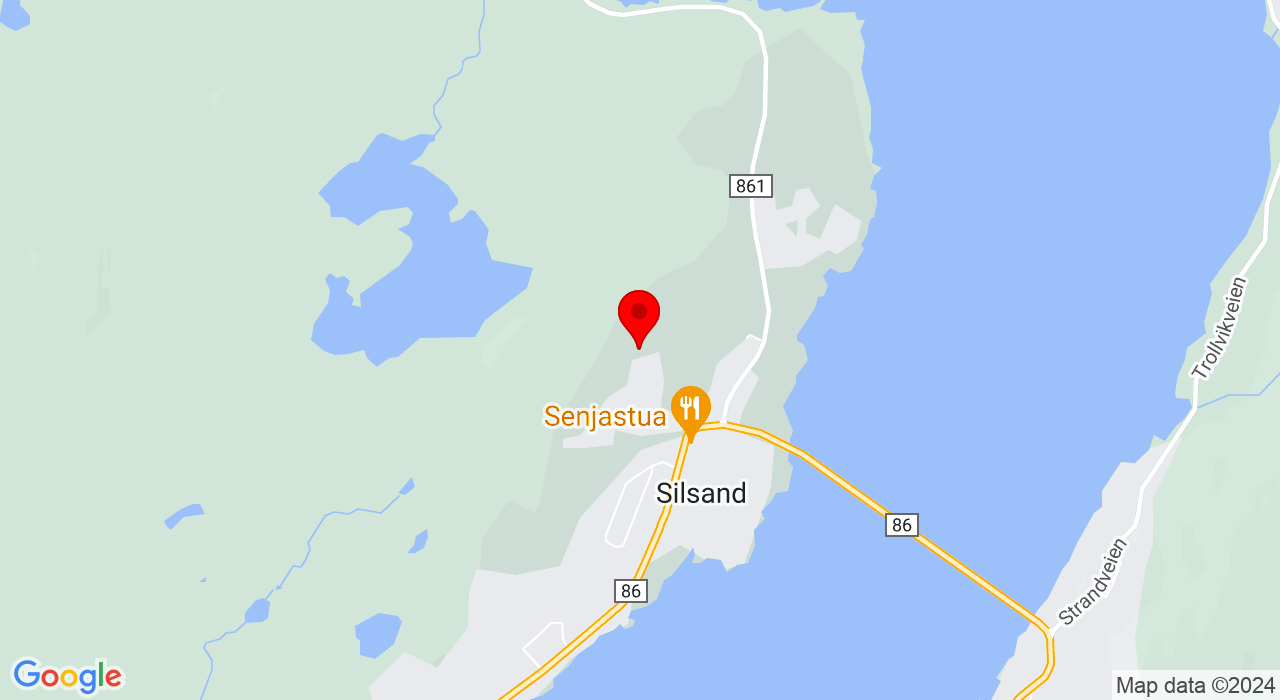 Google Map of https://www.google.com/maps/place/Hallveien 21,,9303+Silsand
