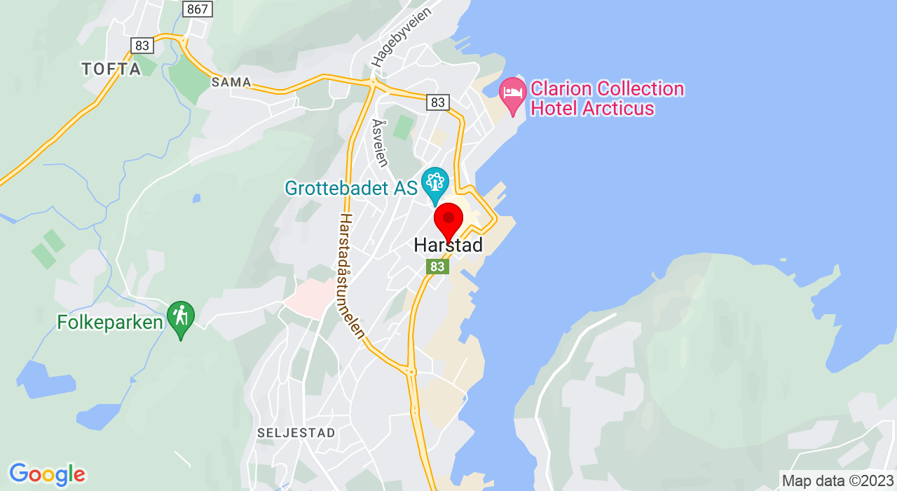 Google Map of https://www.google.com/maps/place/Klatran,Harstad