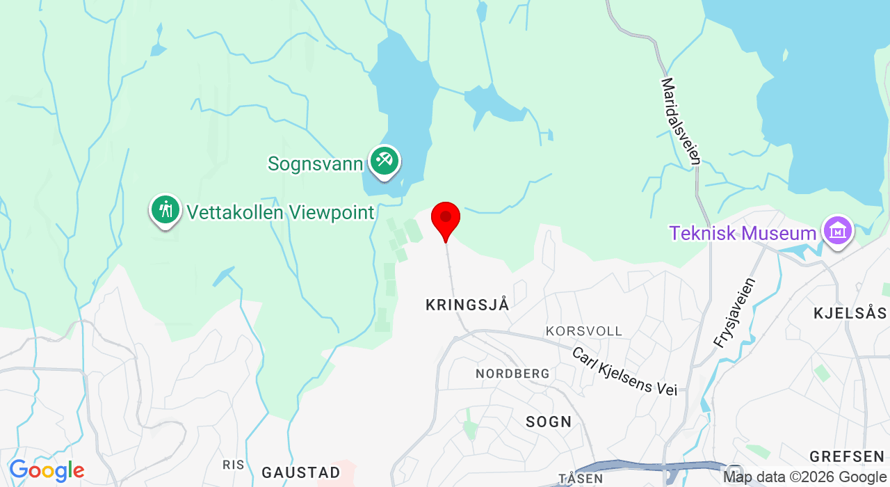 Google Map of https://www.google.com/maps/place/Sogsvann T-banestasjon