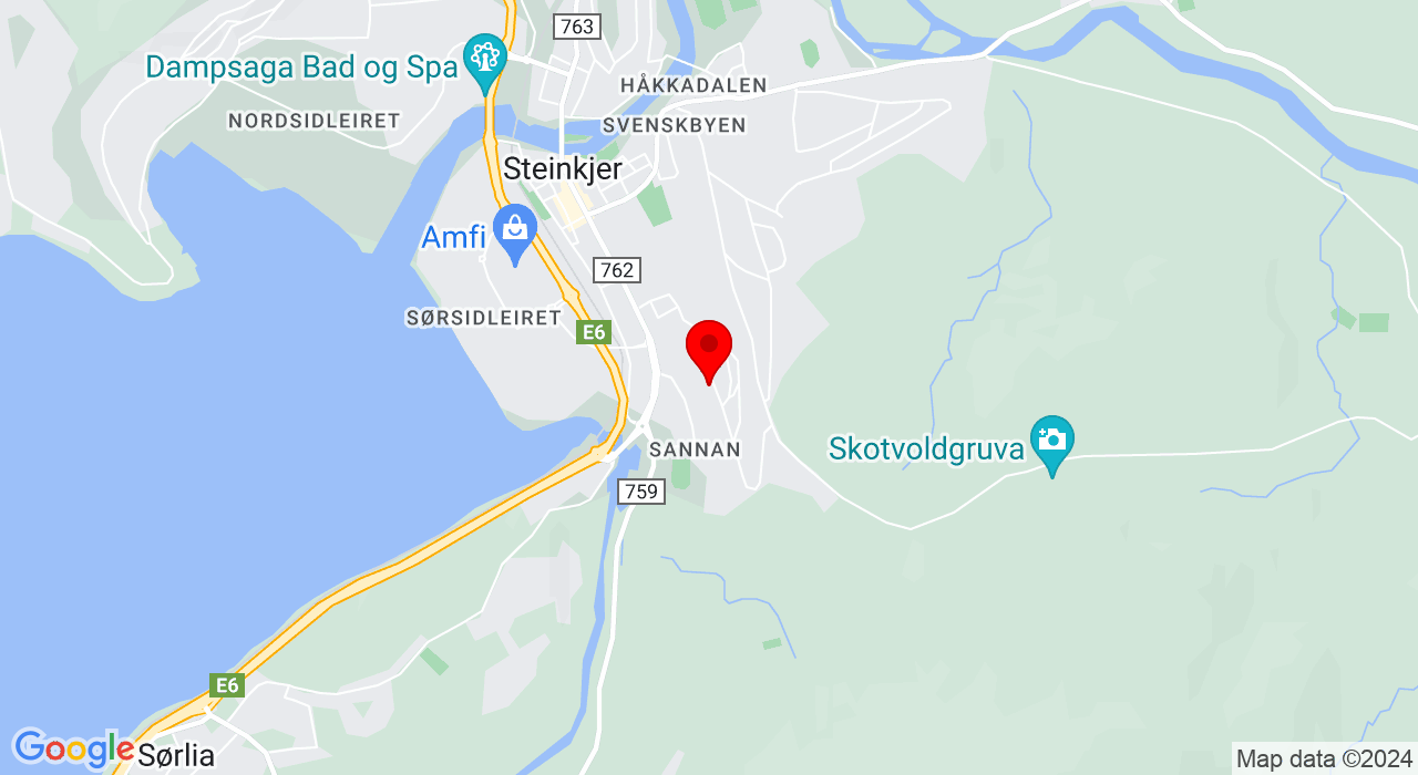Google Map of https://www.google.com/maps/place/Levanger / Steinkjer,7713+STEINKJER