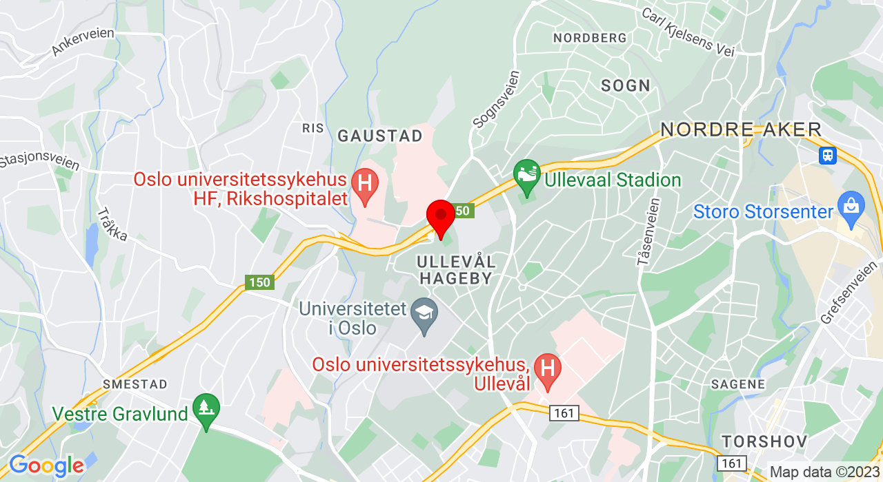 Google Map of https://www.google.com/maps/place/Domus Athletica, Trimveien 4,0372+OSLO