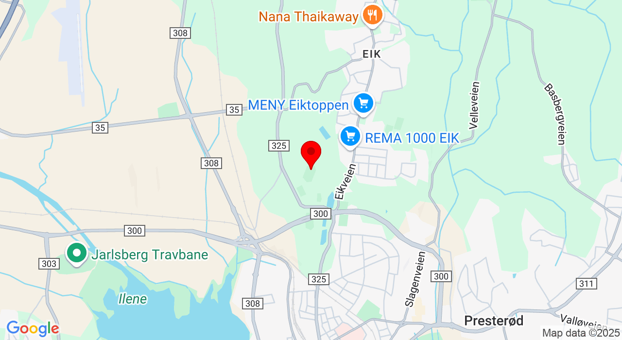 Google Map of https://www.google.com/maps/place/Greveskogen Idrettspark, Eikveien 2,3122+Tønsberg