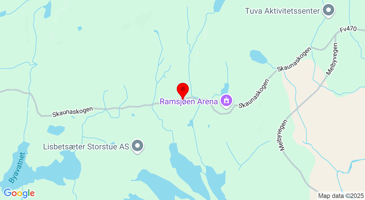 Google Map of https://www.google.com/maps/place/Skaunaskogen 298,7357+Skaun