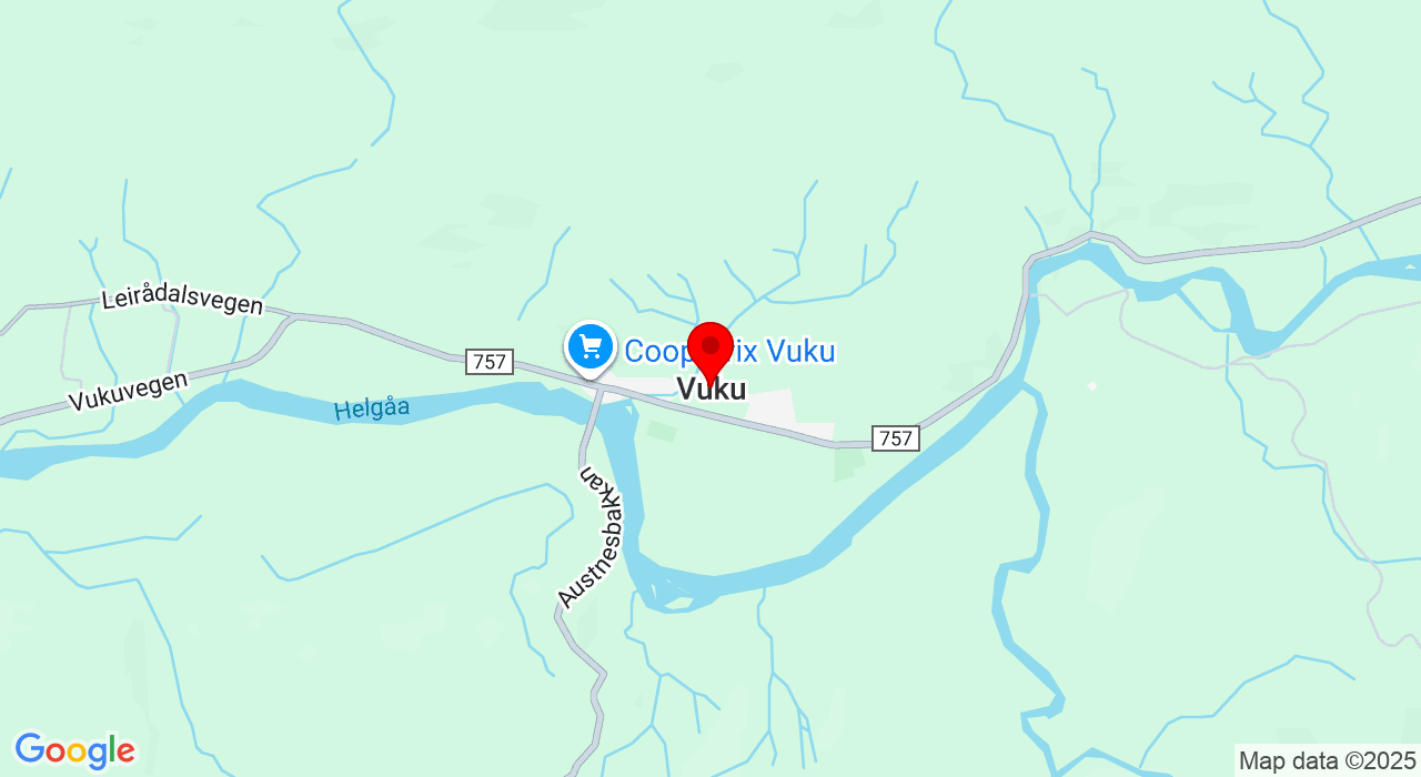 Google Map of https://www.google.com/maps/place/helgådalsvgen 930,7660+Vuku