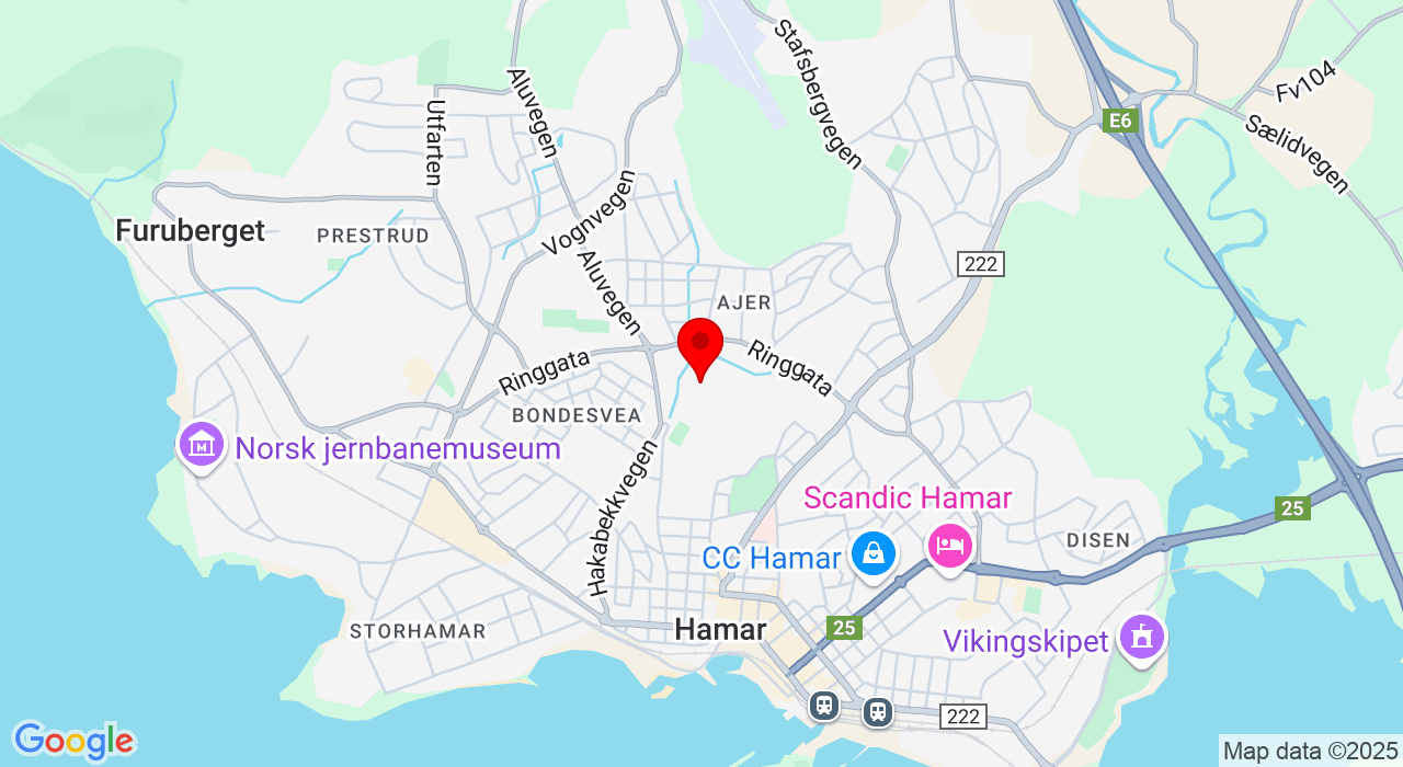 Google Map of https://www.google.com/maps/place/: Ankerskogvegen 7,2319+Hamar