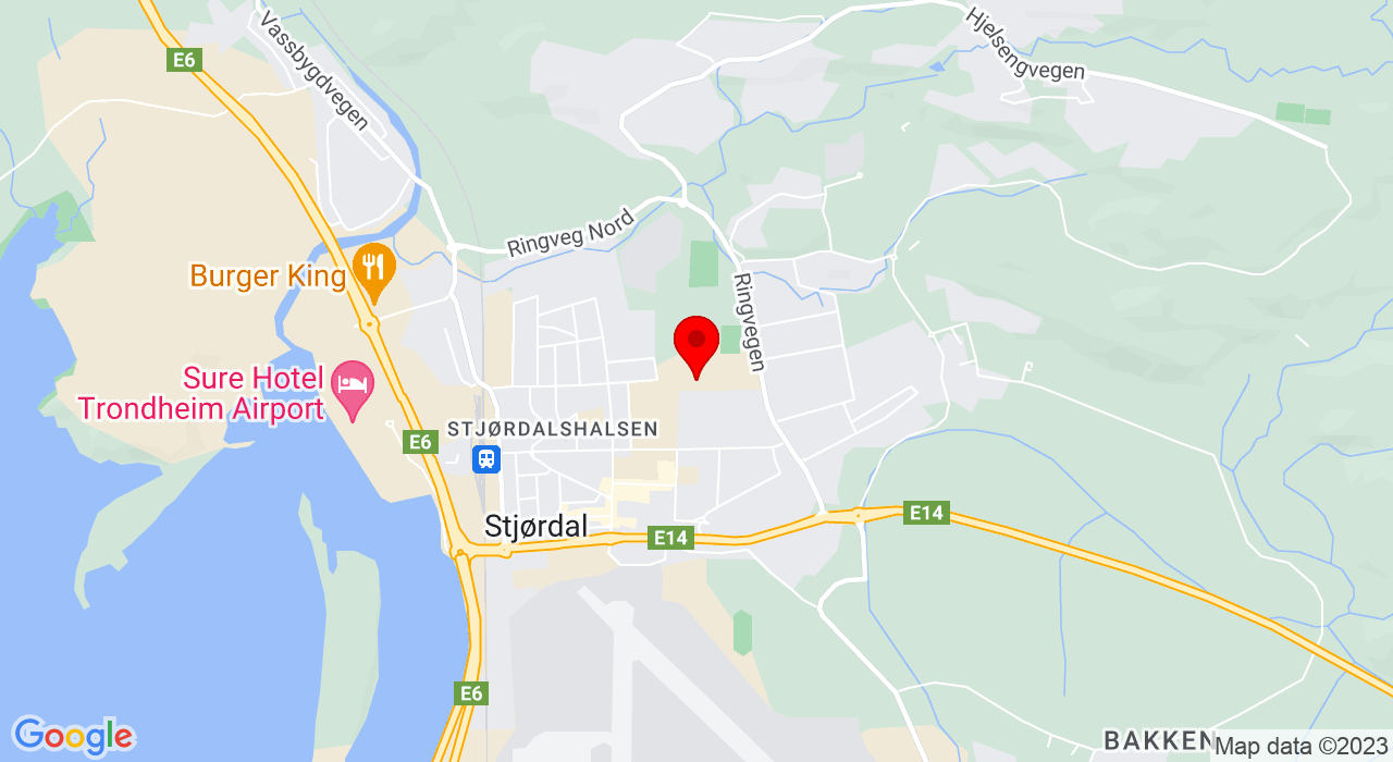 Google Map of https://www.google.com/maps/place/Møterom Elgen i Stjørdalshallen (2.etg)