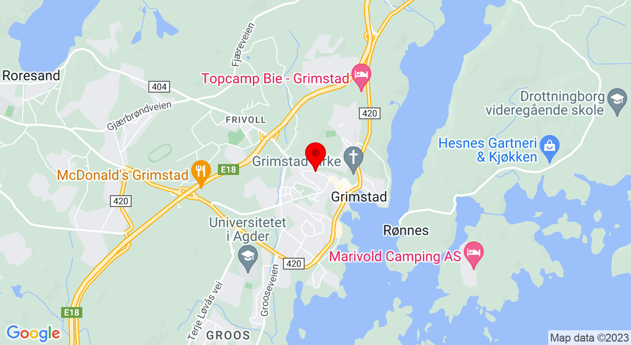 Google Map of https://www.google.com/maps/place/Storgaten,4876+GRIMSTAD