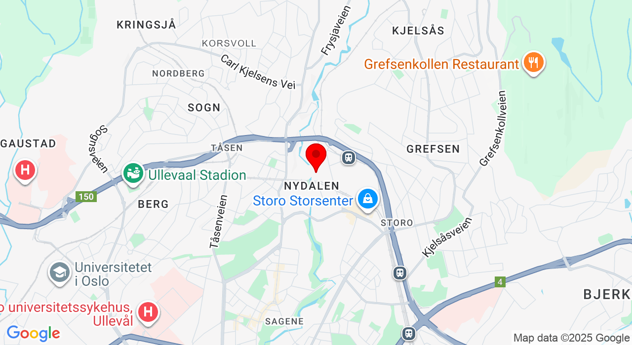 Google Map of https://www.google.com/maps/place/Gullhaug torg 1,0484 +Oslo