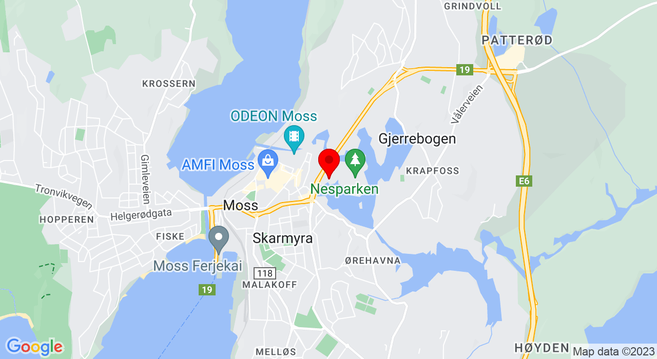 Google Map of Nesparken,1501+Moss