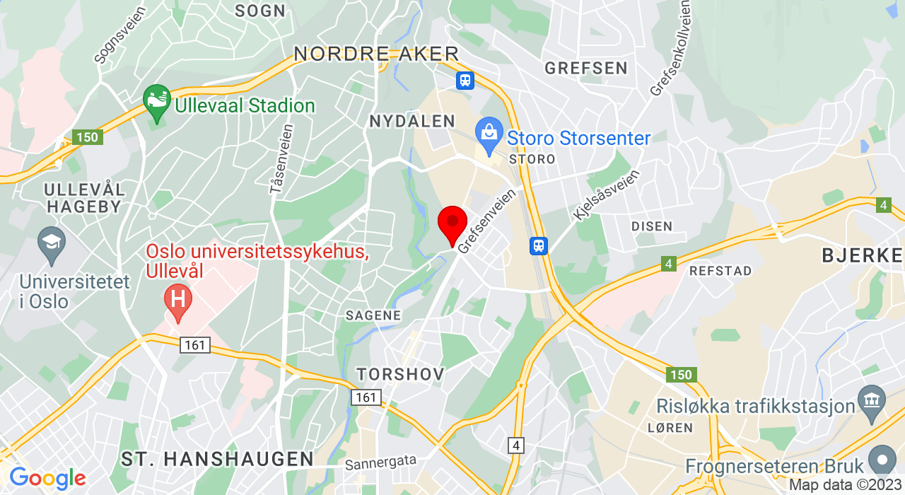 Google Map of https://www.google.com/maps/place/OBF, Sandakerveien 64,0484+OSLO