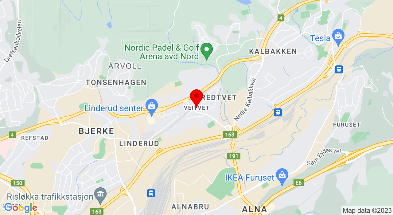 Google Map of Veitvet kunstgress 7er A