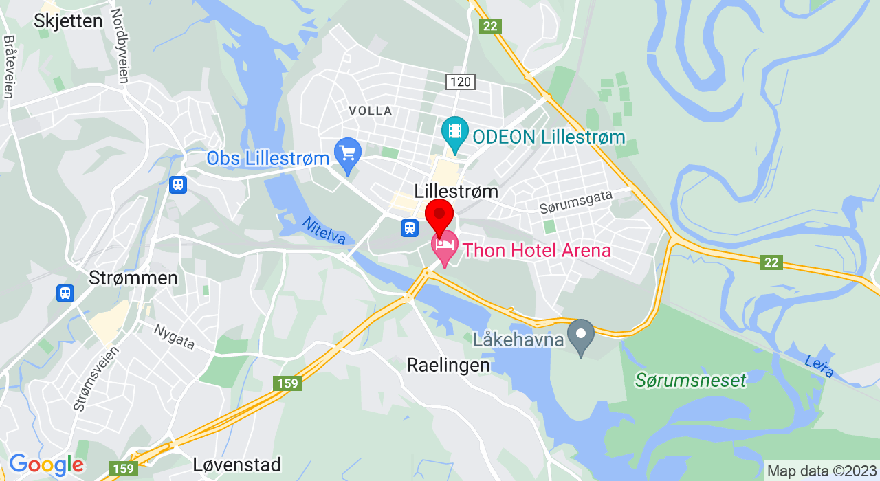 Google Map of https://www.google.com/maps/place/Stillverksveien 18,2004+LILLESTRØM