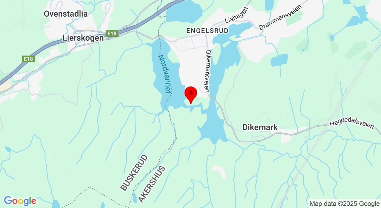 Google Map of https://www.google.com/maps/place/Påverud gårdsvei 6,1385+Asker