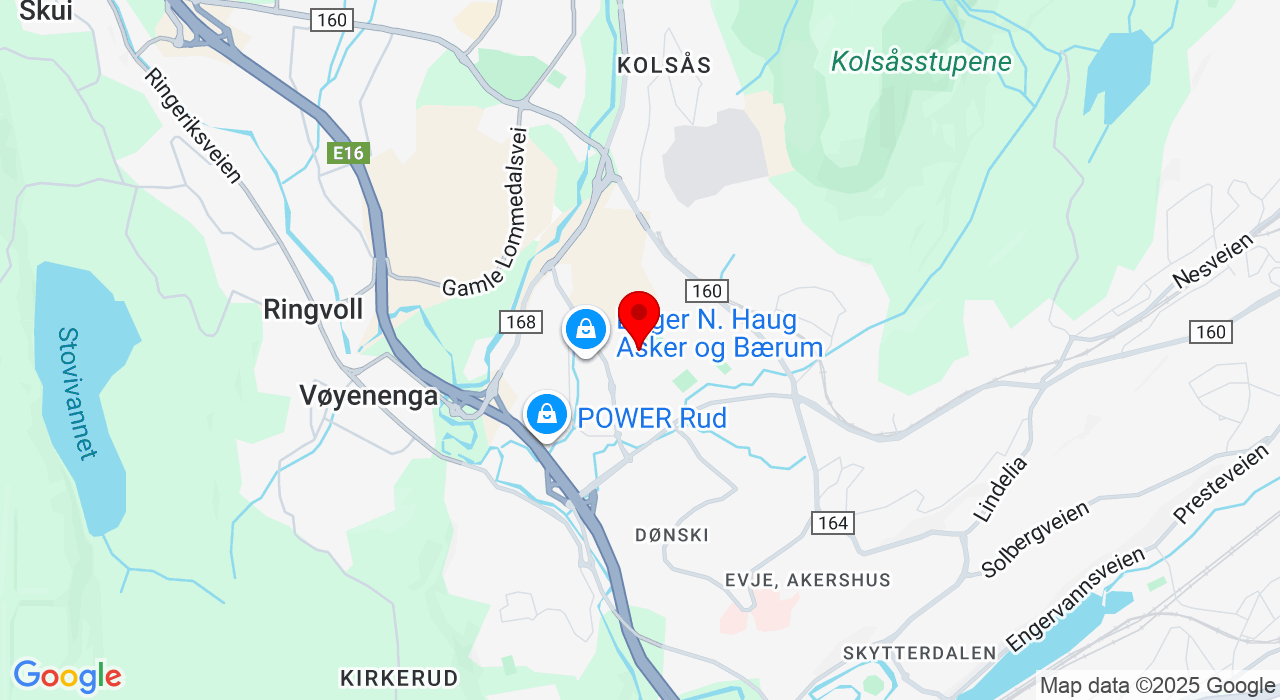 Google Map of https://www.google.com/maps/place/Bærum idrettspark, Hauger skolevei 36