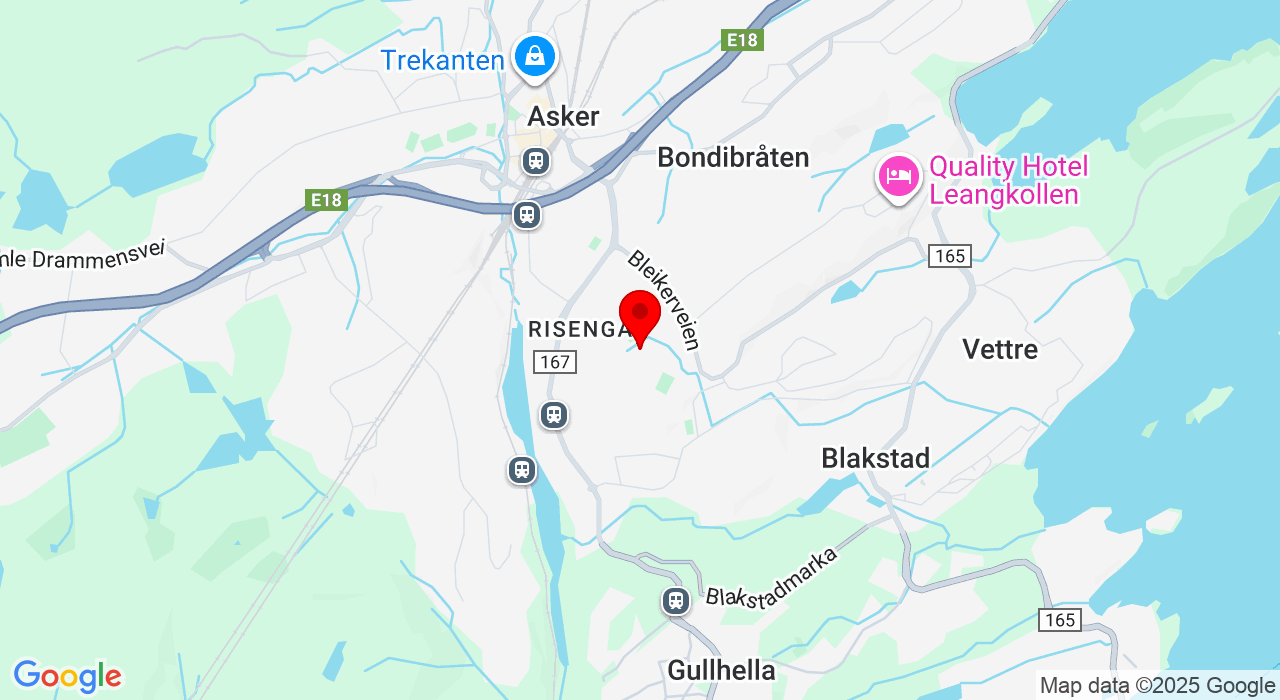 Google Map of https://www.google.com/maps/place/Leikvollhallen A og B, Brages vei5, 1387 Asker.,1387+Asker