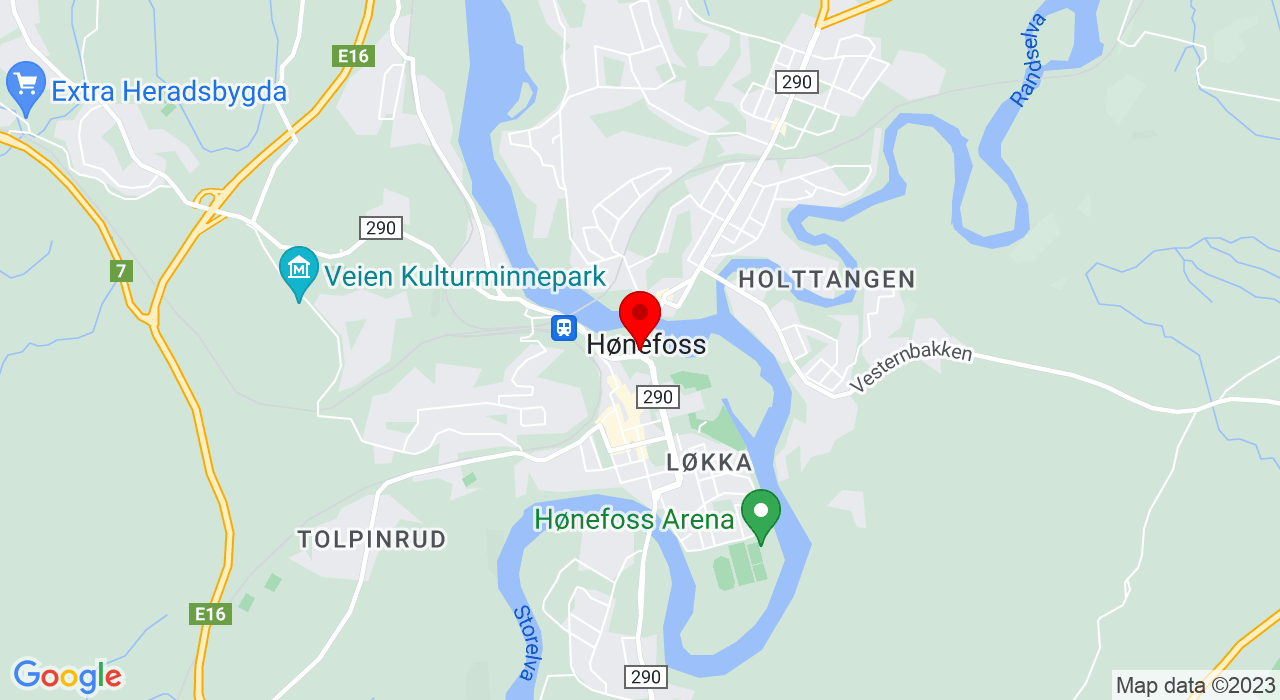 Google Map of https://www.google.com/maps/place/Ringkollen,3503+HØNEFOSS